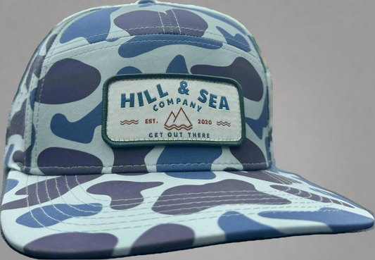 The Mudhen Marsh Camo 7-panel SnapBack