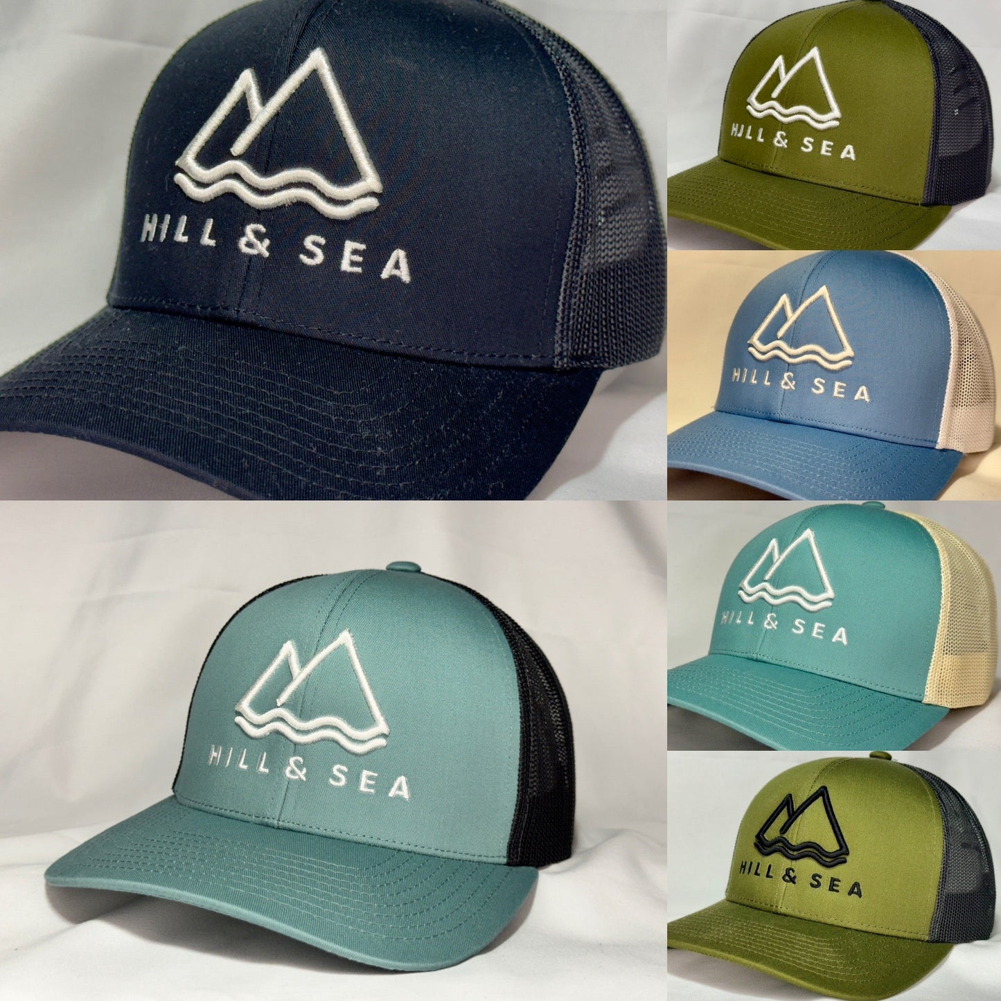 The "Happy Hour" Hill & Sea Co. Flagship Snapback Trucker