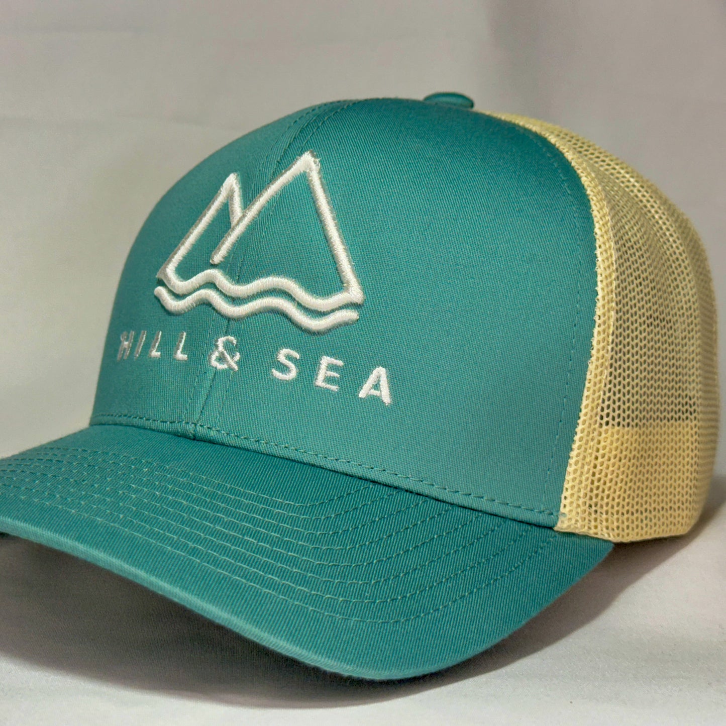 The "Happy Hour" Hill & Sea Co. Flagship Snapback Trucker