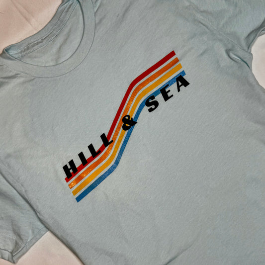 Ice Blue Retro Vibes T-Shirt